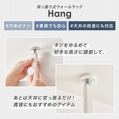 突っ張りラックの画像