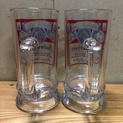 バドワイザー ジョッキ ビールジョッキ ビアグラス ビールグラス ビアジョッキ ジョッキ レトロ グラス ハイボール Budweiser コップ レアの画像