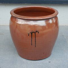かゆ鍋・漬物用の甕の画像