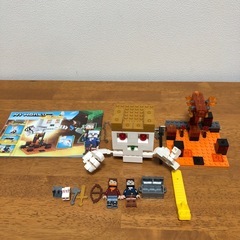 海外購入　マイクラ　ドクロ　スカル　レゴ互換品　ブロック不足ありの画像