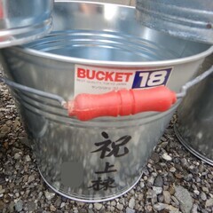 金属 ブリキ トタン バケツセット（その１）　８個セットの画像