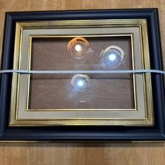 額縁 黒と金の油彩額縁 約40x30cmの画像