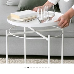 IKEA トレイテーブル ホワイトの画像
