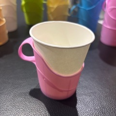 カラフル⭐︎紙コップホルダー　の画像
