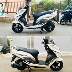 スズキバーグマンストリート125 品のある綺麗なホワイトカラーです♪の画像
