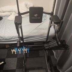GOGOJUMP 懸垂マシン 耐荷重180kg 11段階高さ調整 多機能筋トレ器具 家庭用 日本語説明書付きの画像