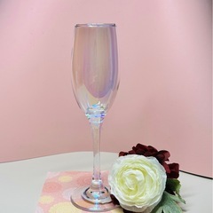 値下げしました！新品:ワイングラス　オーロラカラー　6個入の画像