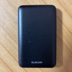 【PCセット割】ELECOM製モバイルバッテリー（黒）の画像