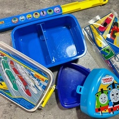 プラレール　お弁当箱　おしぼり入れの画像