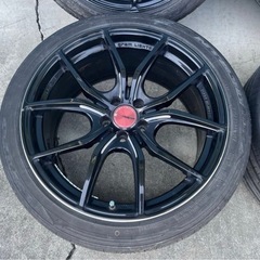 RAYS グラムライツ 57F XX レイズ アルミホイール 4本 9J+45 8.5J+45 5H PCD100 215/45R18 235/40R18 ZN6 86にて使用 溝ありの画像