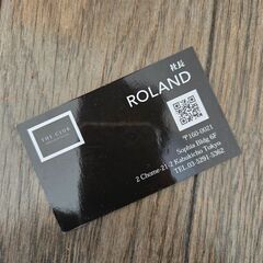 ローランド　サイン　名刺の画像