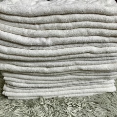 在庫切れ中(予約可)【A品】 フェイスタオルウエス 50枚 白色の画像