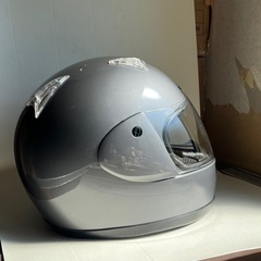 グレー ジェットヘルメット クリアシールド　サイズ S 55-56cmの画像