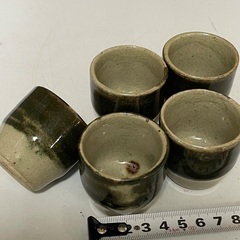 【中古品】おちょこ　5個の画像