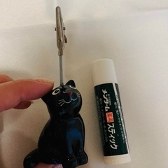 黒猫フォトクリップの画像