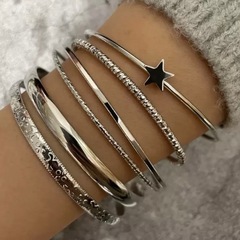シルバー ブレスレット 6本セットの画像