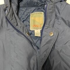 UNIQLO ユニクロ オリジナル ダウンコート ネイビー M 上着 アウターの画像