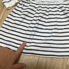 apres les cours✨ボーダー柄ワンピース風トップス✨長袖Tシャツ✨の画像