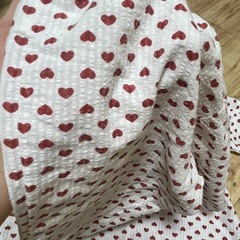 しまむら✨ハート柄✨ベビーパジャマ✨セットアップ✨上下セット✨の画像