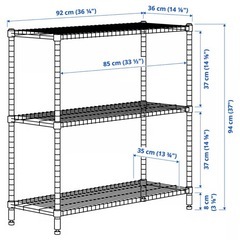 Ikea OMARスチールラックの画像