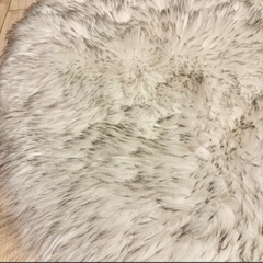 洗える 円形ラグ 100×100cm 北欧 ラグマット カーペット ふわふわ シャギーラグの画像