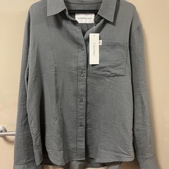 【新品タグ付き】定価$99 Calvin Klein カルバンクライン長袖シャツの画像