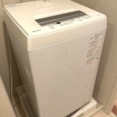 【美品】TOSHIBA 縦型洗濯機 ダブルシャワー洗浄 2023年製の画像