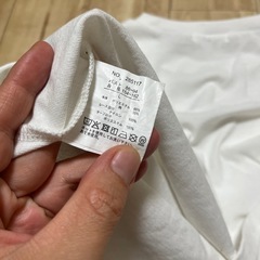 しまむら✨今年購入✨文字レース✨肩リボン✨半袖Tシャツ✨の画像