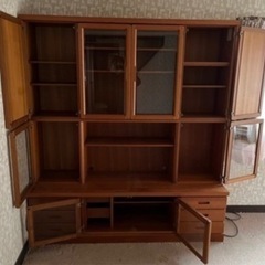 天然杢収納棚の画像