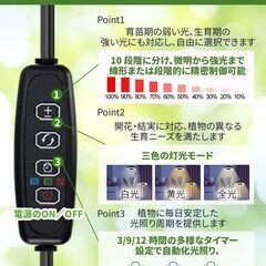 植物育成ライト LED 室内栽培ライトの画像