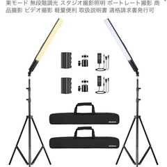 【ジャンク早い者勝ち】棒ライト照明2本セットの画像