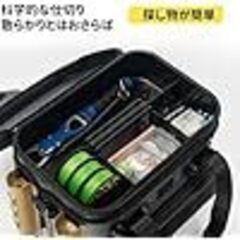 タックルボックス ロッドホルダー付き バッカン +内蔵収納ボックス付きの画像