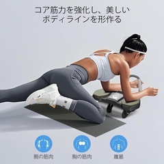 腹筋ローラー 4輪デザイン 腹筋と体幹を強化 男女兼用 ホームフィットネスの画像