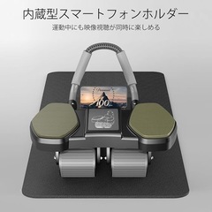 腹筋ローラー 4輪デザイン 腹筋と体幹を強化 男女兼用 ホームフィットネスの画像