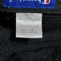 Champion ブラック ワークキャップ フリーサイズの画像