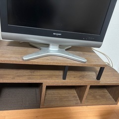 テレビとテレビ台セットの画像