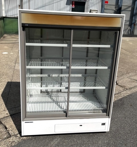 パナソニック 冷蔵ショーケース SMR-180FBAG 100V 359L 瓶冷やし ドリンクケース 冷蔵庫 スライド扉リアドアタイプ キャスター付