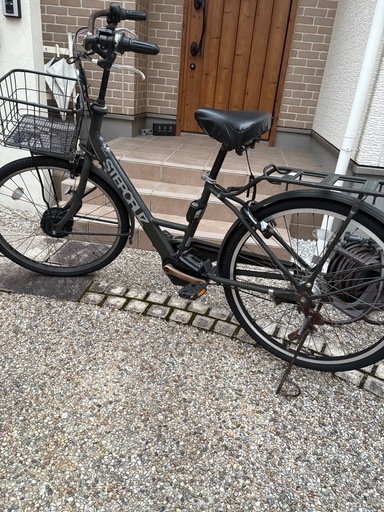 【ジャンク扱い】ブリヂストン ステップクルーズ 電動アシスト自転車 バッテリー不良・タイヤ新品・引き取り限定