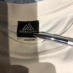 GREGORY グレゴリーロゴ Tシャツ Mサイズ ホワイトオーガニック綿の画像