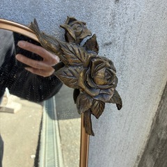 アンティーク　壁掛けミラーの画像