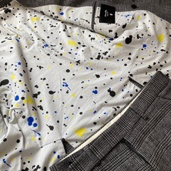 Numero Unoセットアップ スーツ チェックグレー ダブル46-48の画像