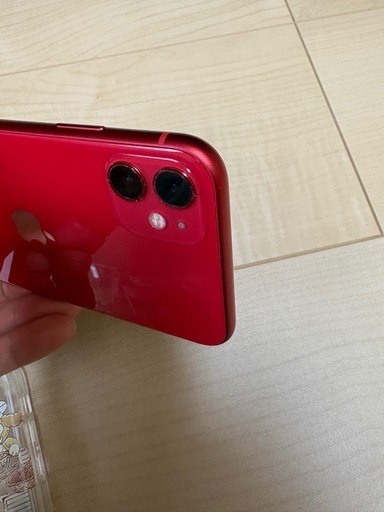 美品　Apple iPhone 11 レッドRED 本体　64GB simフリー