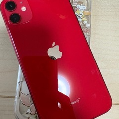 美品　Apple iPhone 11 レッドRED 本体　64GB simフリーの画像