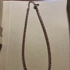 ローズゴールドチェーンネックレスの画像