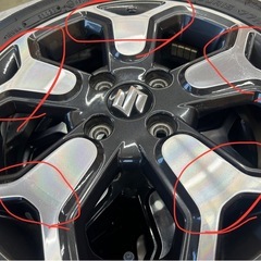 ハスラー純正ホイールセットの画像