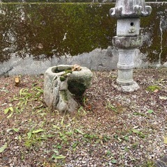 灯篭　庭石　の画像