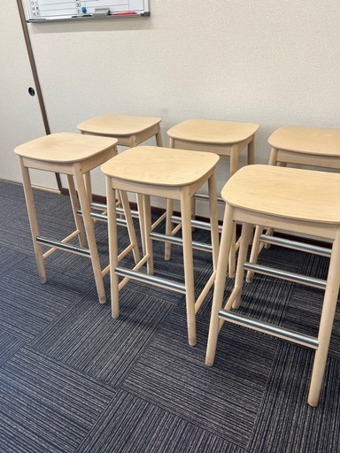 ＩＫＥＡ　イケア　RONNINGE　カウンターチェア　バーチェア　スツール　６脚