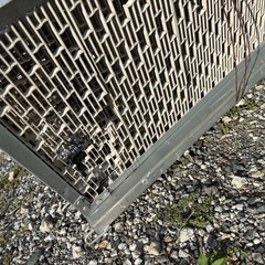 キャスターゲート ジャバラ 伸縮 門扉 現場用 足場 工場 バリケードの画像