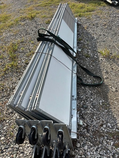 キャスターゲート ジャバラ 伸縮 門扉 現場用 足場 工場 バリケード