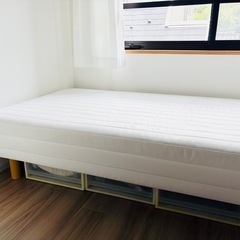 無印　脚付マットレス　シングルの画像